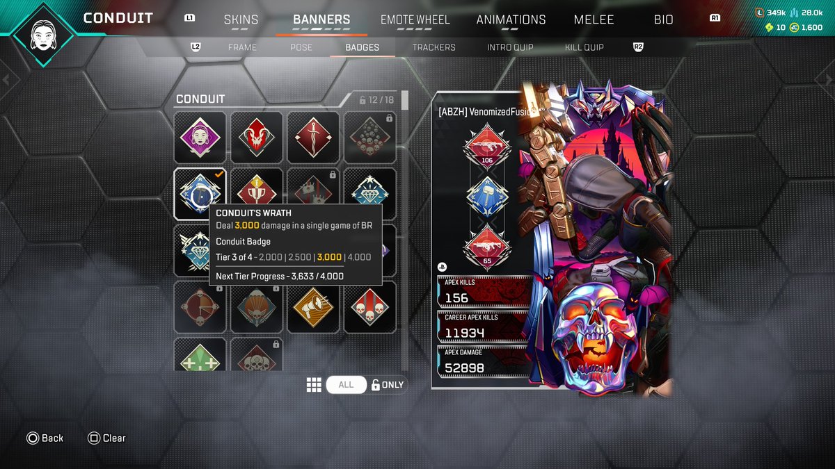VenomizedFusion's tweet photo. @PlayApex Yo @PlayApex  GIVE ME MY BADGES !!!!! https://t.co/yjV8jpDLTm