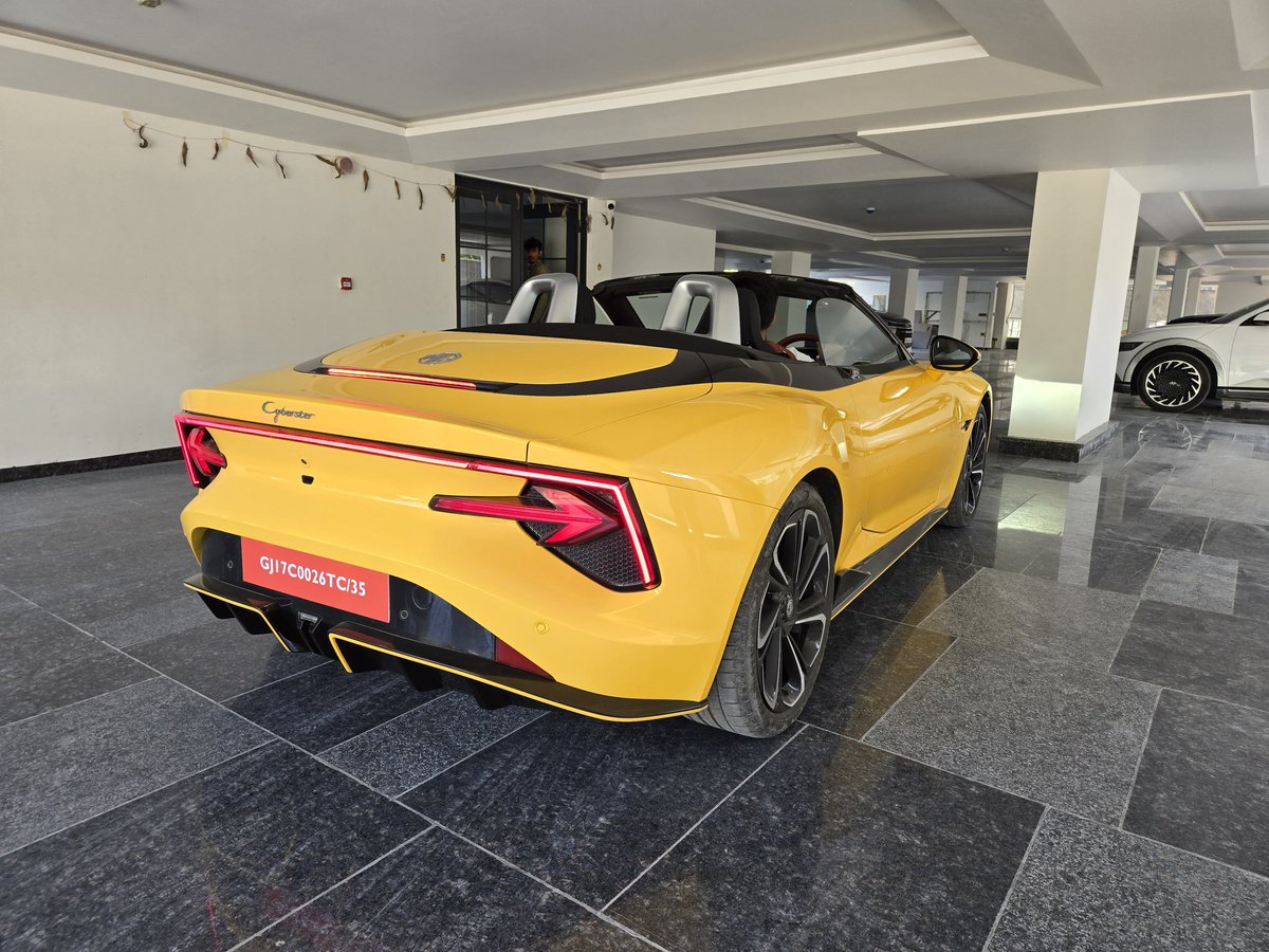 SahrawatJatin's tweet image. 🚀 Meet the MG Cyberster – where jaw-dropping looks meet electrifying performance. A bold design, open-top freedom, and power that thrills every drive. #cyberster ⚡️🔥 #MG #Cyberster #ElectricRevolution