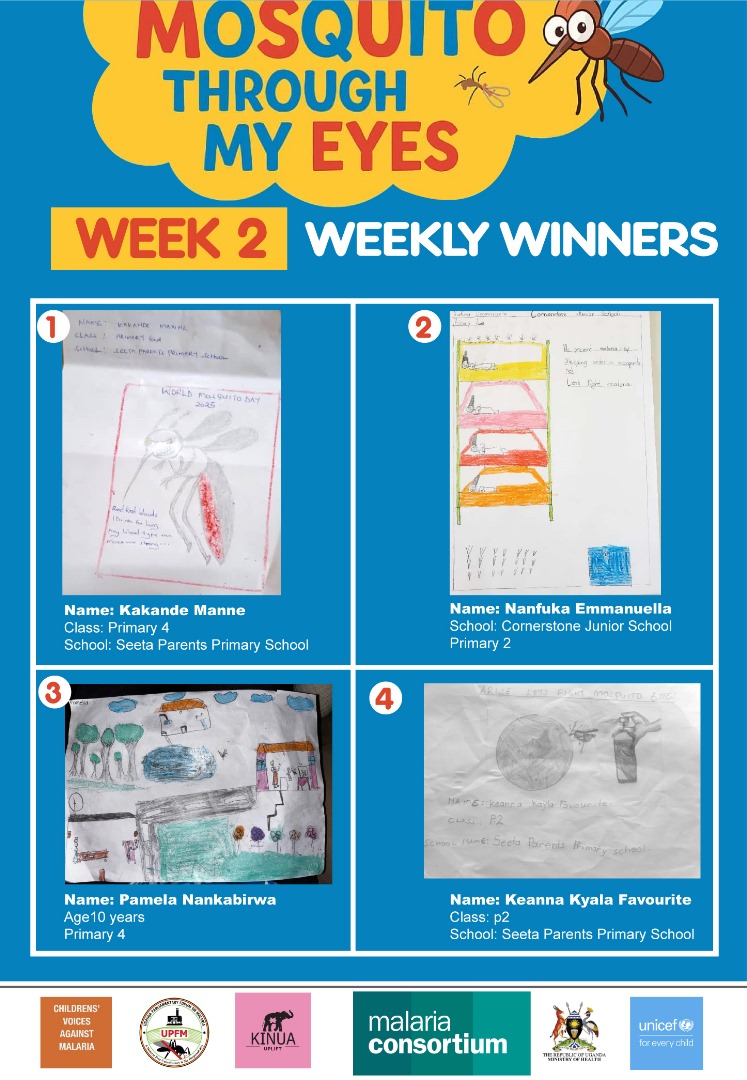 A big round of applause for these champions! 👏

<a href="/UNICEFUganda/">UNICEF Uganda</a>
<a href="/MinofHealthUG/">Ministry of Health- Uganda</a>
<a href="/FightingMalaria/">Malaria Consortium</a>
<a href="/Microhaem/">Microhaem Scientific</a>
<a href="/upfm_malaria/">Uganda Parliamentary Forum on Malaria</a>
<a href="/KinuaFoundation/">Kinua Foundation</a>
#PreventTheBite #MosquitoThroughMyEyes