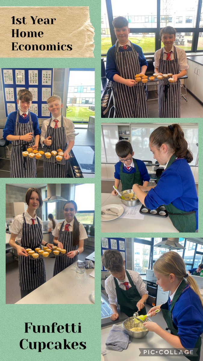 mcchomeec's tweet image. 1st Year students have been throughly enjoying their Home Ec taster module! They have been busy making Scones and Funfetti Cupcakes. Lots of very impressive baking skills on display🧁🍰🧑🍳👩🍳 @mungretcc