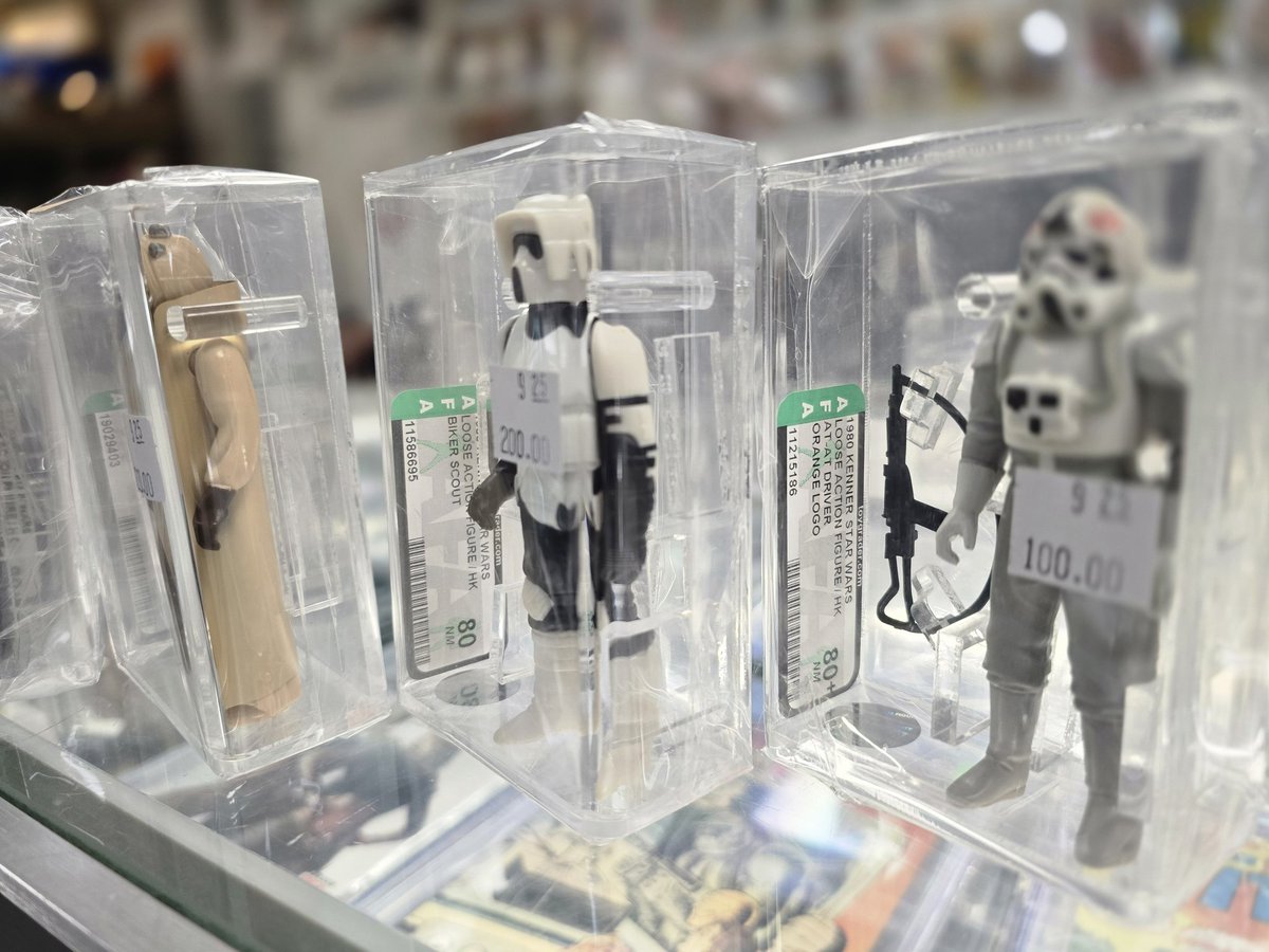 AllCsColorado's tweet photo. 🚀Star Wars Fans!🚀

All C's just got in an OUT OF THIS WORLD BUY of GRADED VINTAGE STAR WARS LOOSE FIGURES!

🔥 Don’t miss your chance to own a piece of Star Wars history! Visit us today or DM for details. May the Force be with your collection! 💫

#StarWars #VintageFigures https://t.co/TMAcrPYkL4