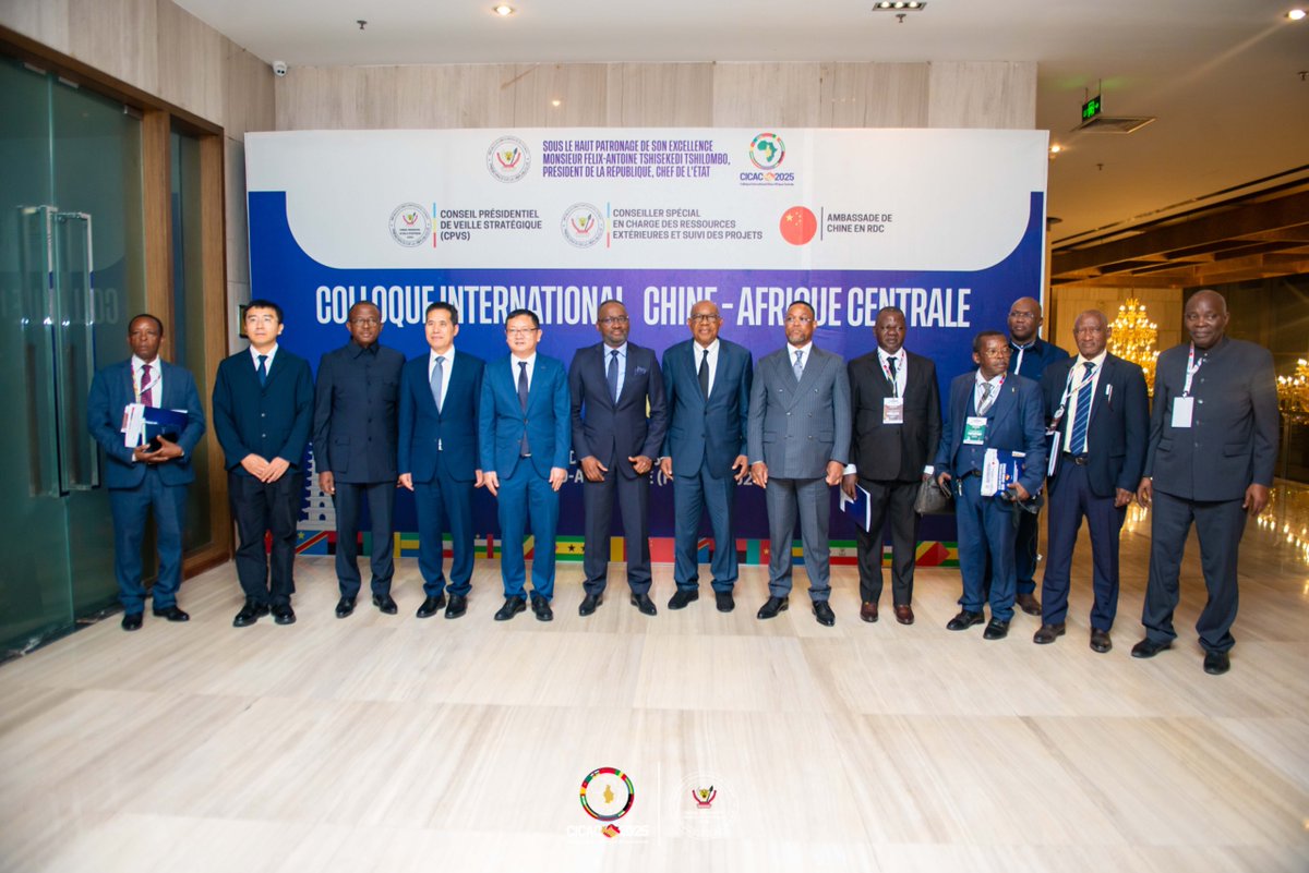 cpvsrdc's tweet image. Colloque International Chine – Afrique Centrale | CICAC 2025

Organisé à Kinshasa le 18 septembre sous le haut patronage du Président Félix Tshisekedi, le #CICAC2025 a réuni experts, chercheurs et représentants de 8 pays d’Afrique Centrale et de la Chine.

Objectif : traduire en…