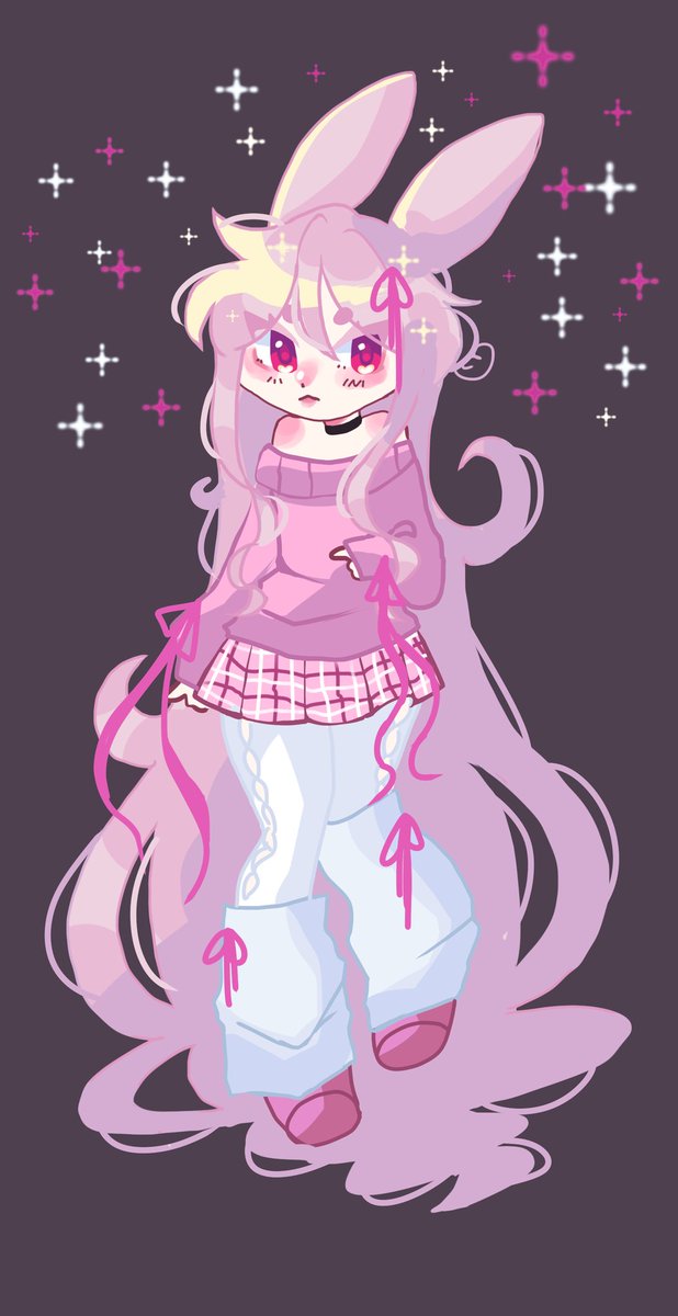 a lil chibi of my oc! i love buns🩷