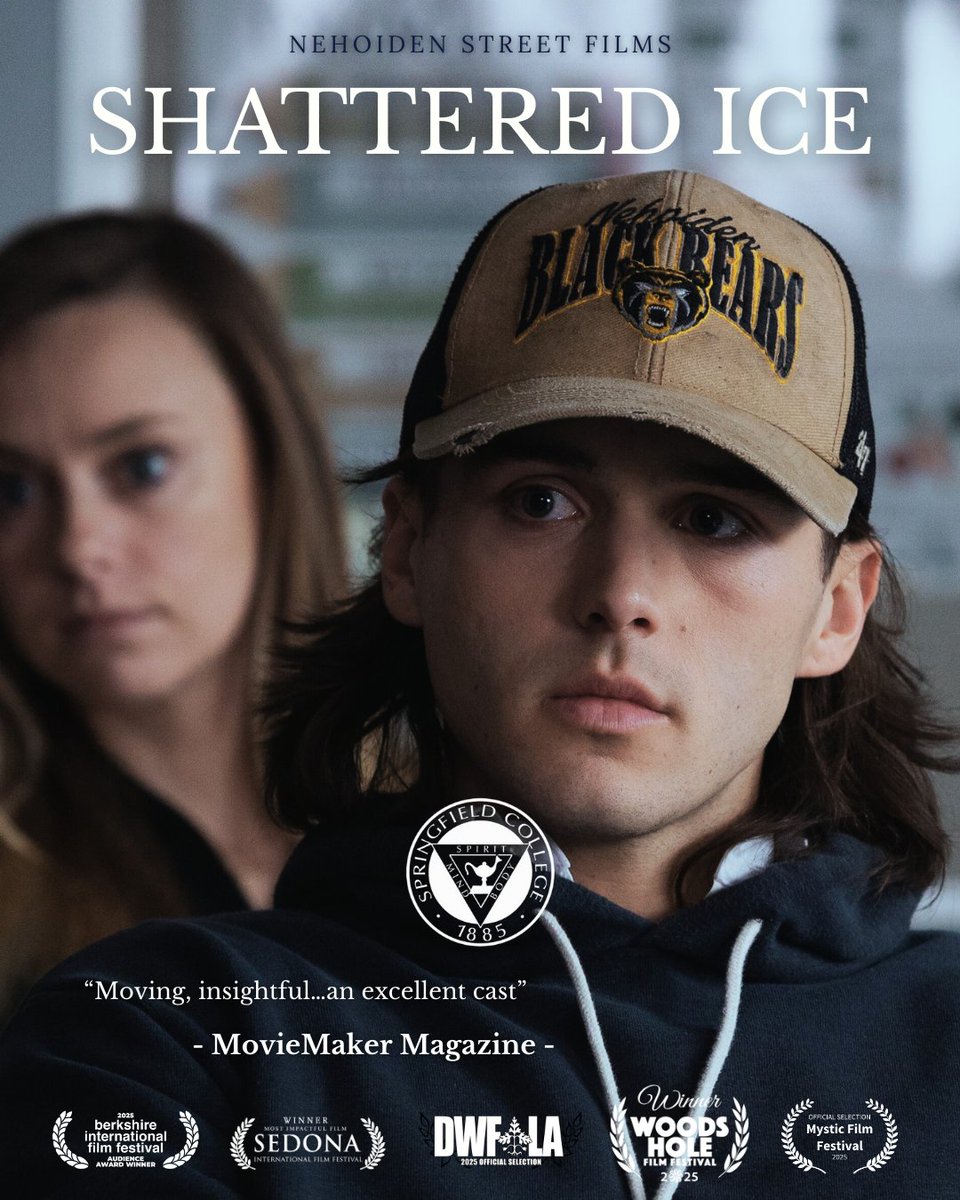 SCAlumniPride's tweet image. Please join us for a showing of the film &quot;Shattered Ice&quot;, written and produced by Jake Miskin &apos;13, this Sunday, 9/28 at 5:30 in the Fuller Arts Center.  The film centers on a small-town  teenage hockey player&apos;s attempt to navigate high school when his best friend dies by suicide.