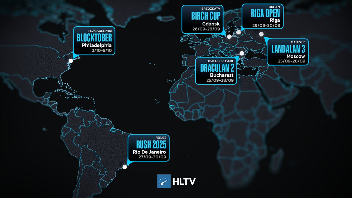 HLTVorg's tweet image. The next couple of weeks promise to be busy 👀

These are the notable regional and international LANs that will give teams the last chance to earn valuable VRS points ahead of the Budapest Major invite deadline

🇷🇴 DraculaN Season 2
🇷🇺 Majestic LanDaLan 3
🇵🇱 Birch Cup 2025
🇧🇷…