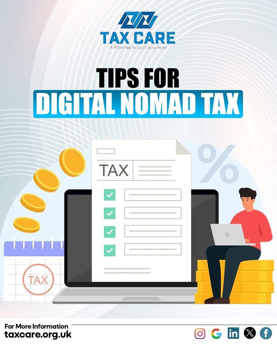 Life as a digital nomad comes with freedom but also tax questions. Your residency status decides your tax bill. ✅ Check the Statutory Residence Test, claim double tax relief, and protect your NIC record.#BusinessFinance #TaxSavings