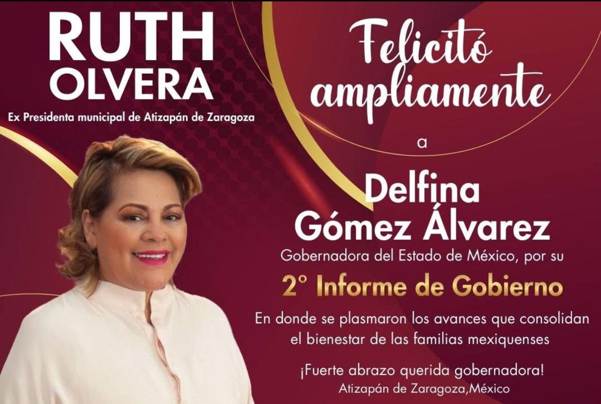 Con orgullo y confianza reconozco el esfuerzo que se traduce en bienestar para miles de familias. El camino de la transformación es claro cuando hay compromiso con el pueblo <a href="/delfinagomeza/">Delfina Gómez A.</a>. ¡Sigamos por un #Edomex con identidad y progreso! #DelfinaInforme #ElPoderDeServir