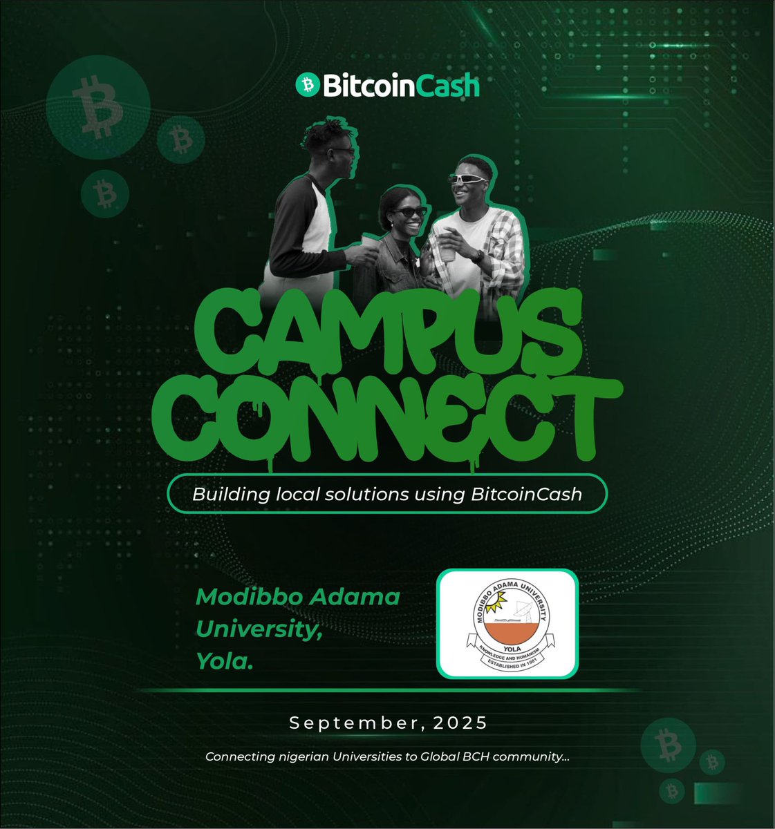 We're on a mission to educate the next generation about the power of peer-to-peer electronic cash by bringing BCH workshops, materials, and hands-on learning directly to students. 

Consider Supporting us👇🏼👇🏼
fundme.cash/campaign/70