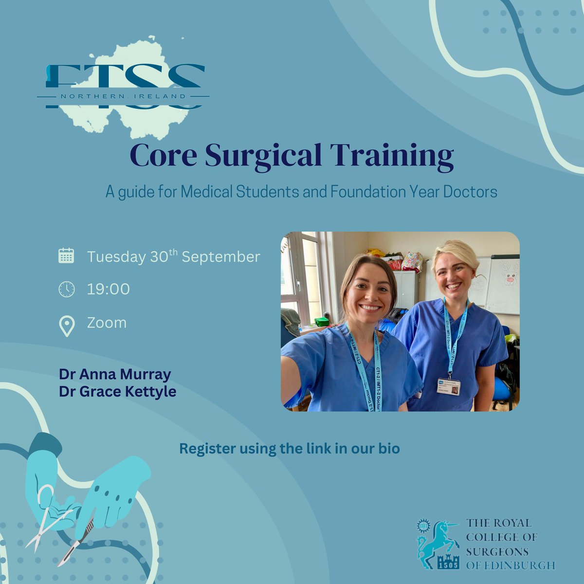 Join us on Tuesday 30th September for top tips on applying to Core Surgical Training - whether you're applying this year or considering applying in the future! 

us06web.zoom.us/j/81014866935?…