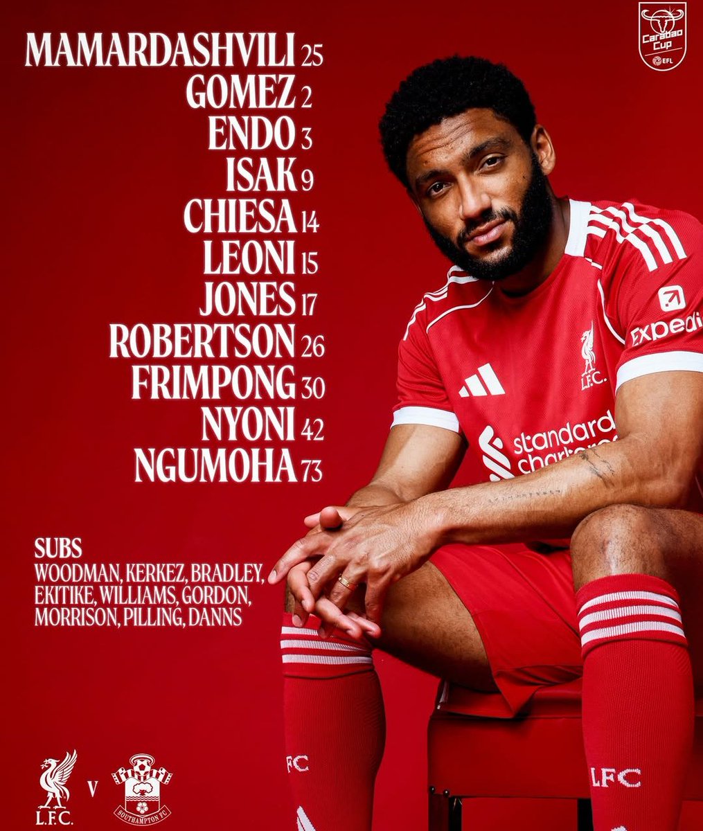 lfcbongo's tweet image. KIKOSI CHETU CHA LEO DHIDI YA SOUTHAMPTON

Kila la heri 🔴❤️ #LFCSOU