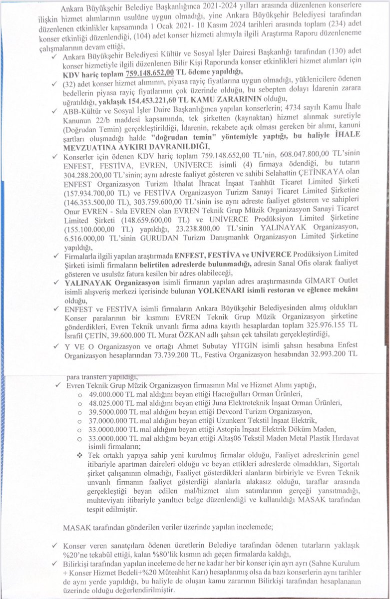 Somut belgeyle soruyorum. 

Ankara Cumhuriyet Başsavcılığı’ndan Ankara Büyükşehir Belediyesi’ne yönelik gizli soruşturmaya ilişkin bu bilgi notunu CHP aleyhinde kullanılmak üzere Dezenformasyonla Mücadele Merkezine kim hazırlayıp gönderdi?