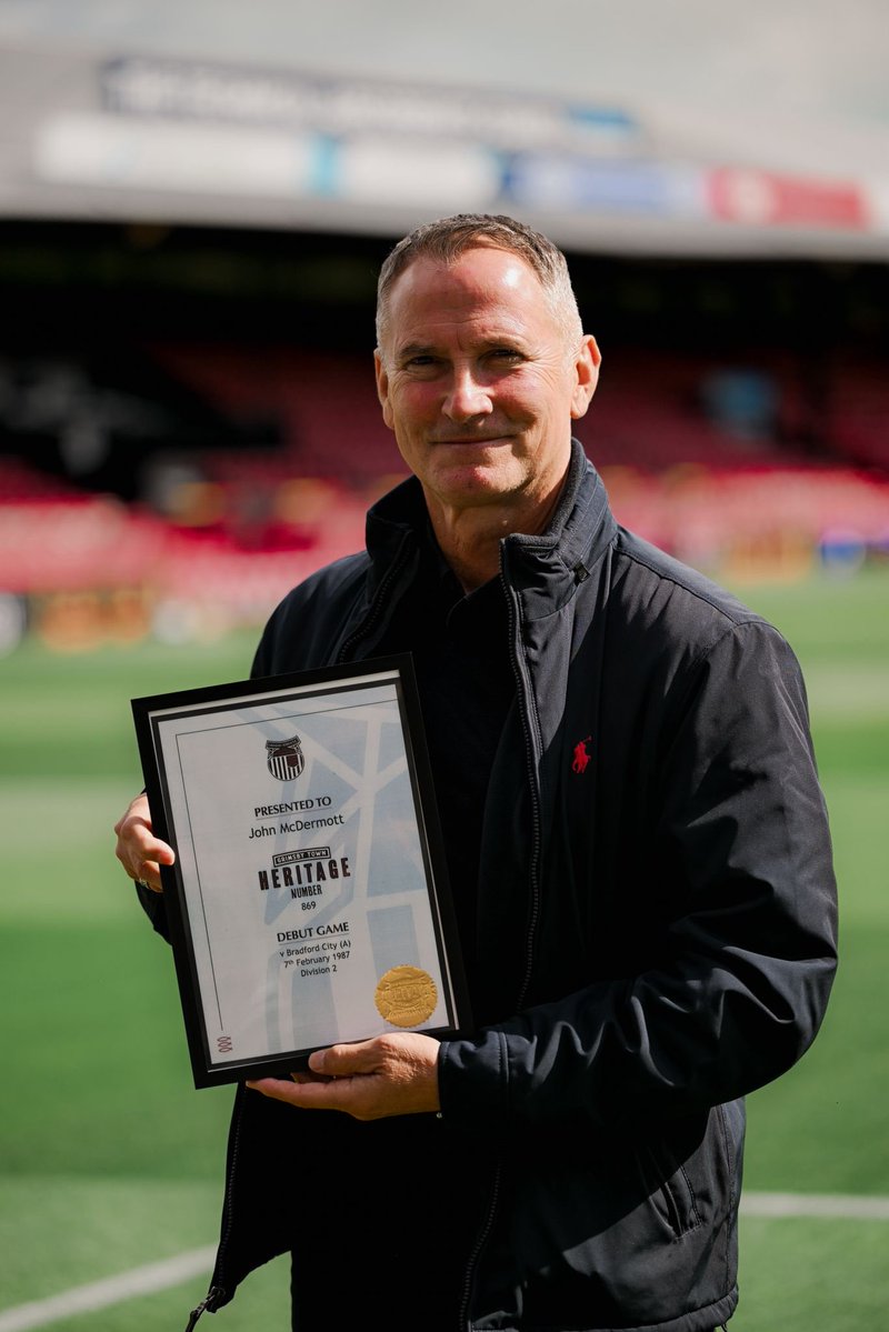 GTFCHeritage's tweet image. The word legend in football means different things to different people.

Something all #GTFC fans will agree on is record appearance holder and one Club man #869 John McDermott is certainly one of ours.

UTM