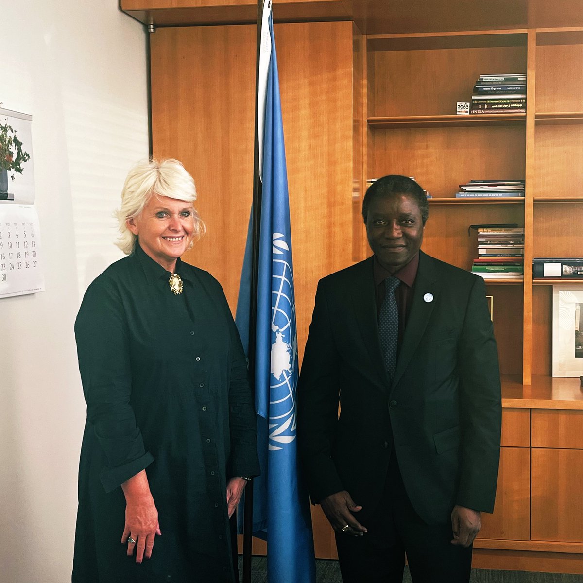 UNOSAPG's tweet image. Special Adviser Beyani met with 🇫🇷France’s Ambassador at Large for Human Rights @RomeIsabelle at the sidelines of #UNGA80.

They discussed cooperation in efforts to better understand the risks of unfolding genocides, genocide prevention &amp;amp; memorialisation as a tool of prevention.