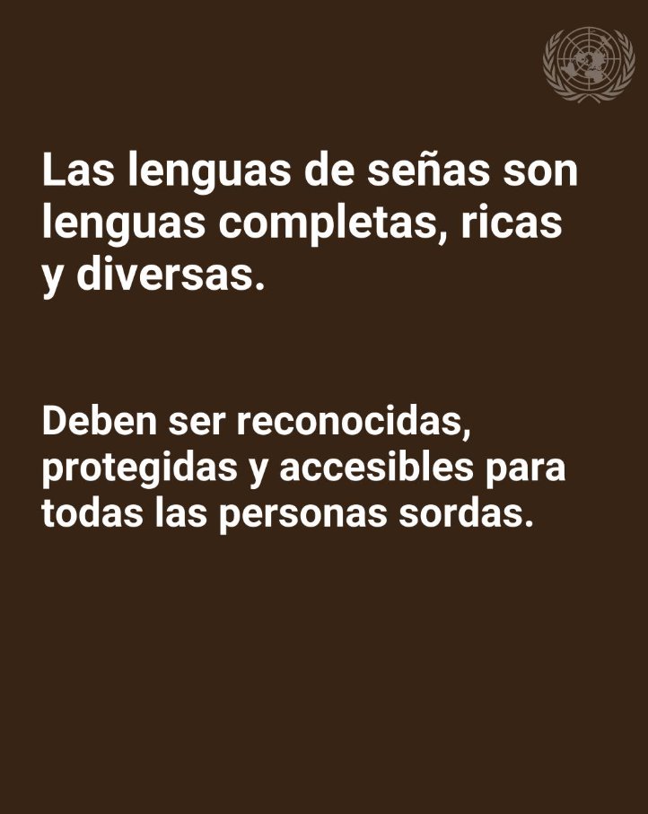 Imagina que te dijeran que tu idioma no vale.
En este Día Internacional de las Lenguas de Señas, exigimos algo básico:
👉🏽 Que la lengua de señas sea vista, valorada y respetada como cualquier otra lengua.
🔄 La inclusión empieza con el lenguaje.