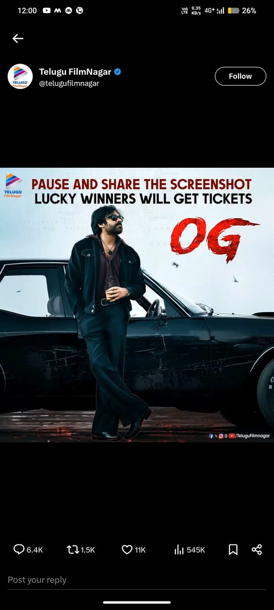 Gopal_OG's tweet photo. @telugufilmnagar Ticket 🎫 ivvu mawa https://t.co/WPIWU281F7