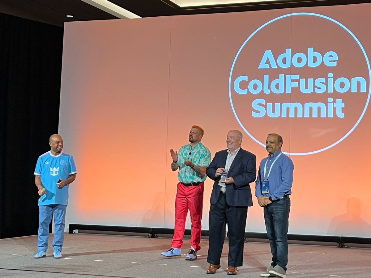 coldfusion's tweet image. At #ColdFusionSummit2025, we were honored to name Charlie Arehart our Community Champion! For decades of unwavering support and invaluable contributions to the #ColdFusion community. Thank you, Charlie!

#CommunityChampion #Adobe