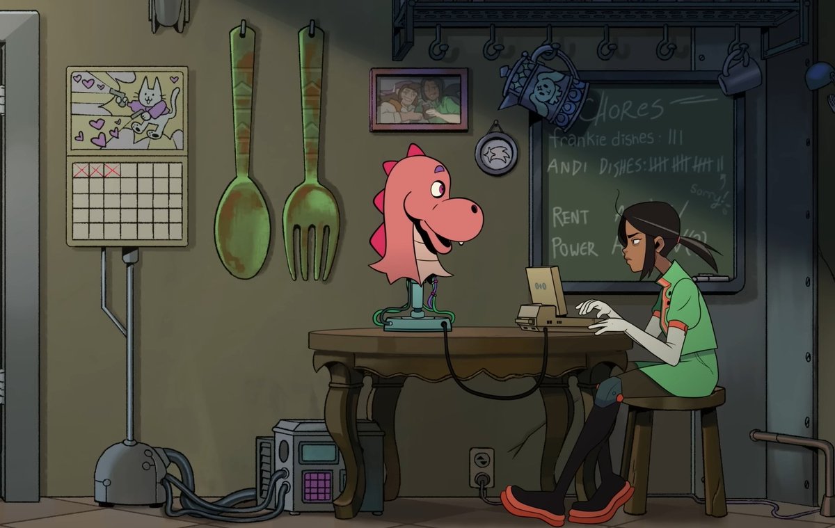 the way i could immediately 
tell because of the giant spoon and fork