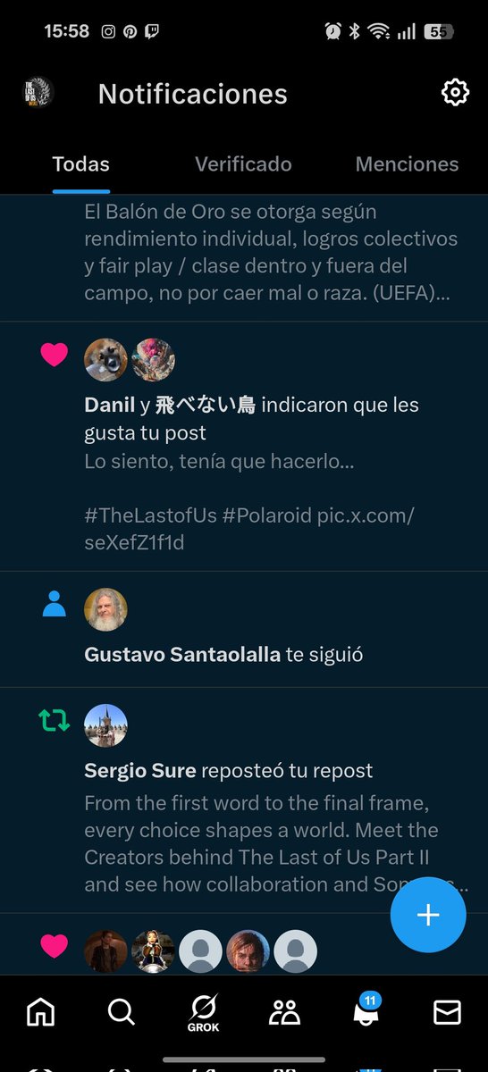 Hoy he empezado en mi nuevo trabajo, no sabéis la ilusión y lo importante que ha sido esto para mí. Por un momento pensaba que seguía soñando. 😭❤️🙏🏻

Eres el mejor <a href="/santaolallaok/">Gustavo Santaolalla</a> GRACIAS por ser parte de <a href="/WikiLastOfUsES/">Wiki The Last Of Us</a> 🎶

Nos vemos en Barcelona, en su concierto del 21 de Oct.