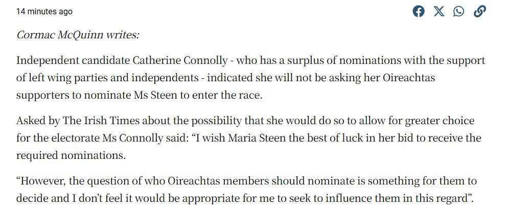 Maria Steen for President tweet media