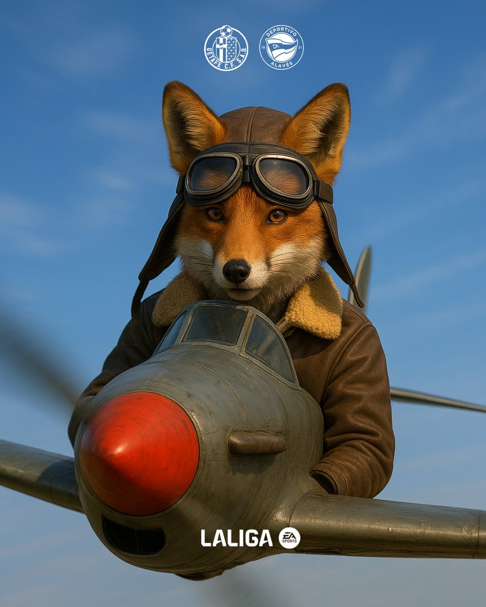 🛩️🦊 𝘎𝘦𝘵𝘢𝘧𝘦, 𝘢𝘭𝘭𝘢́ 𝘷𝘢𝘮𝘰𝘴.

#LALIGAEASPORTS
#GetafeAlavés | #GoazenGlorioso ⚪️🔵