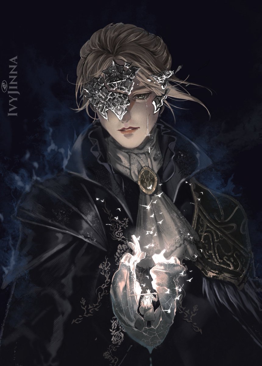 The original version with a tear. After some thought, I decided I didn’t want Duchess to appear soft, and chose instead to emphasize her resilience and calm strength—so I removed the tear. Which version do you prefer?

涙のあるオリジナル版です。どちらがお好みですか？:)