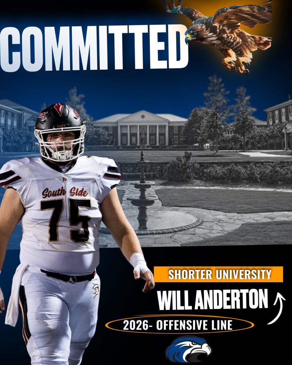 All glory to god, after many great conversations with <a href="/coachmorrison58/">Zach Morrison</a> I am honored to say I have committed to shorter university!! 
<a href="/KJOTISSR/">Keith Otis</a> <a href="/CoachMorrisonSU/">Kasey Morrison</a> <a href="/TimGlanton/">Coach Tim Glanton</a> <a href="/south_paulding/">South Paulding Spartan Football</a> <a href="/Coach_Allen5/">Coach Allen Ed.S</a> <a href="/Coach_Lock/">BJ LOCK</a> <a href="/CoachDJohnson11/">David Johnson</a> <a href="/RecruitGeorgia/">Recruit Georgia</a>