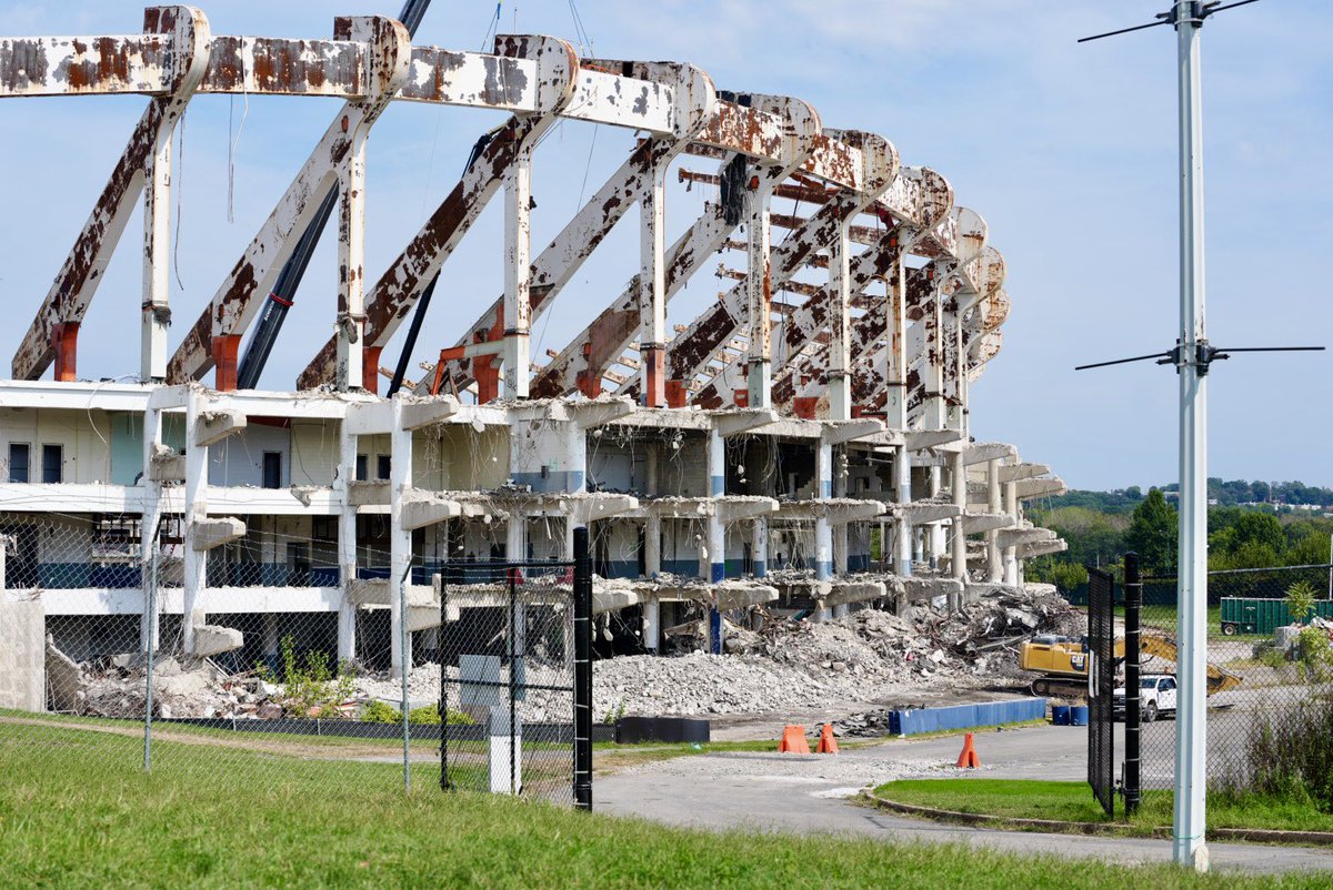 If you want to say goodbye to RFK Stadium in DC you better hurry. Just the skeleton remains.