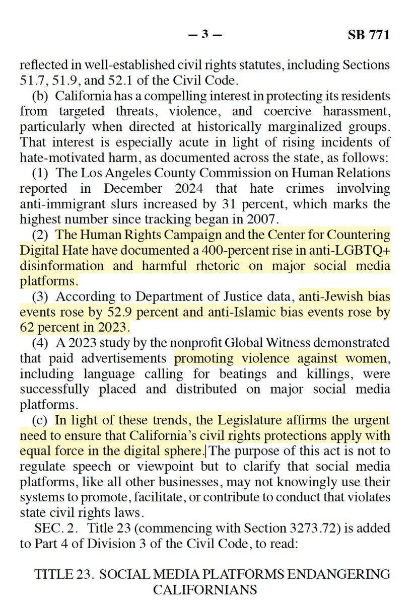 Shiloh Marx (@shilohmarx) on Twitter photo Gavin's making a California law imposing up to a $1 million penalty for social media post harassment.
<a href="/POTUS/">President Donald J. Trump</a> and <a href="/AAGDhillon/">AAGHarmeetDhillon</a> –– any thoughts? Gavin's making a California law imposing up to a $1 million penalty for social media post harassment.
<a href="/POTUS/">President Donald J. Trump</a> and <a href="/AAGDhillon/">AAGHarmeetDhillon</a> –– any thoughts?