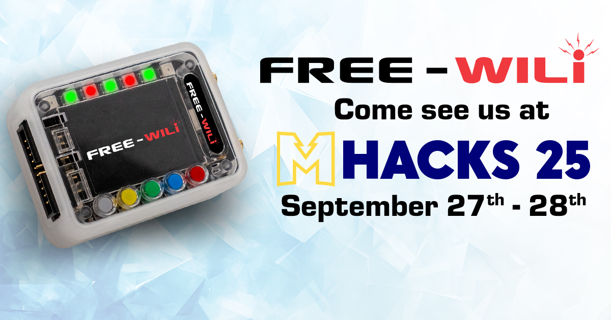 The FREE-WILi team is heading to <a href="/mhacks/">MHacks</a> 25 at the <a href="/UMich/">University of Michigan</a> this weekend! We'll be there to connect with hackers and see the amazing projects built by students using FREE-WILi. If you're attending, stop by our table and say hi!