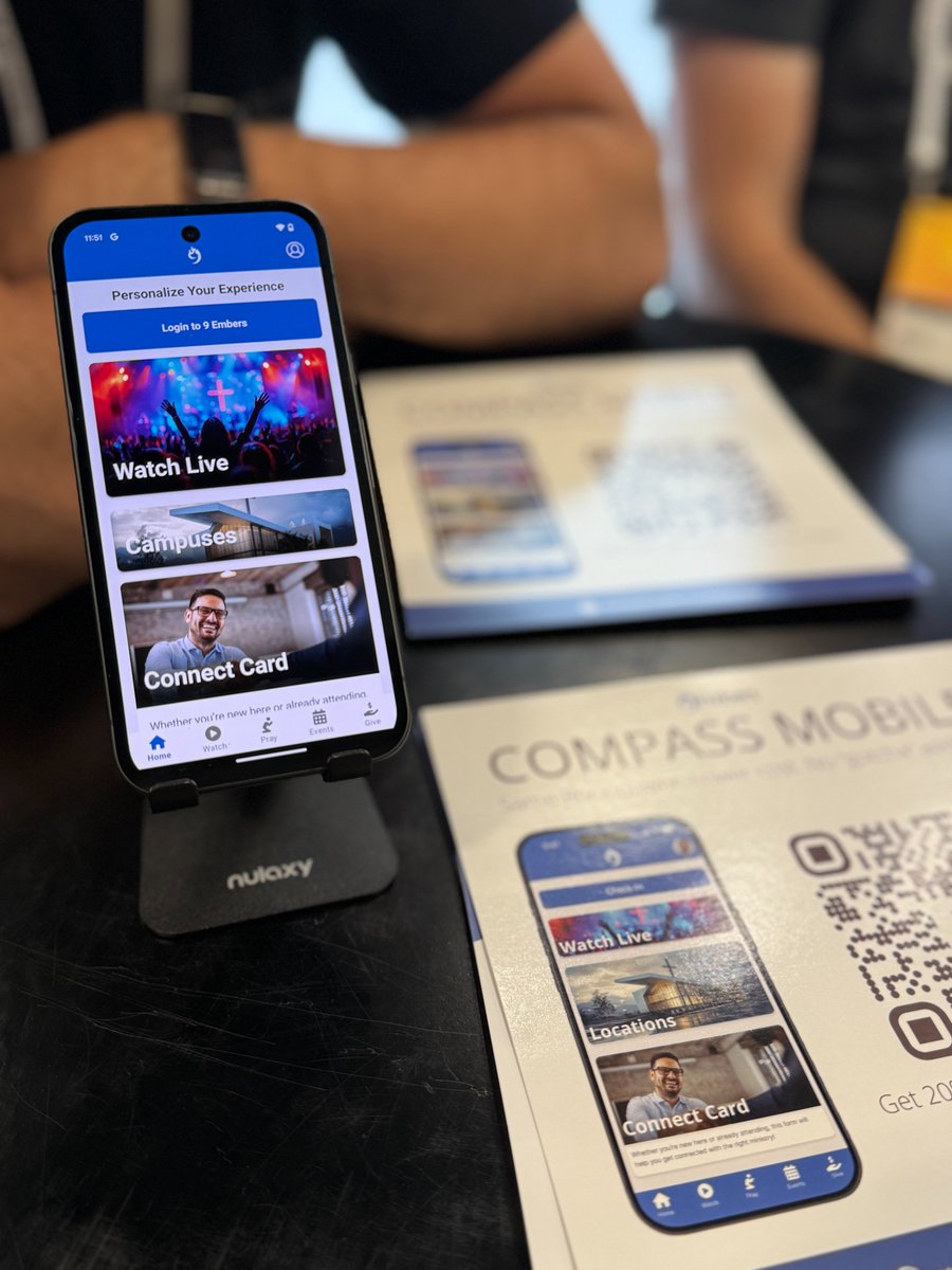 We’re live at the conference! Come by our booth and test-drive Compass Mobile, or check it out here: 9embers.com/services/mobil…