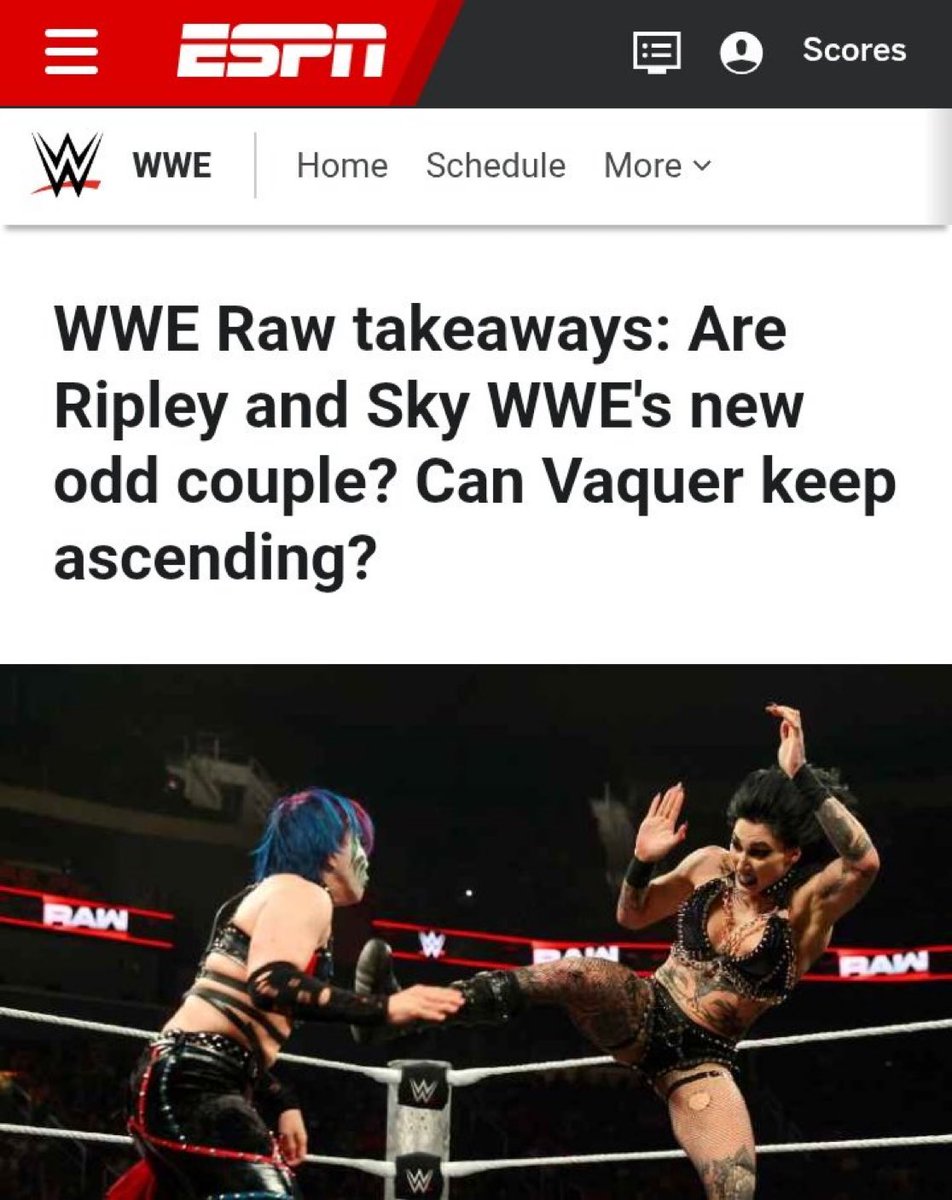 Not espn calling rhea and iyo a couple 😭