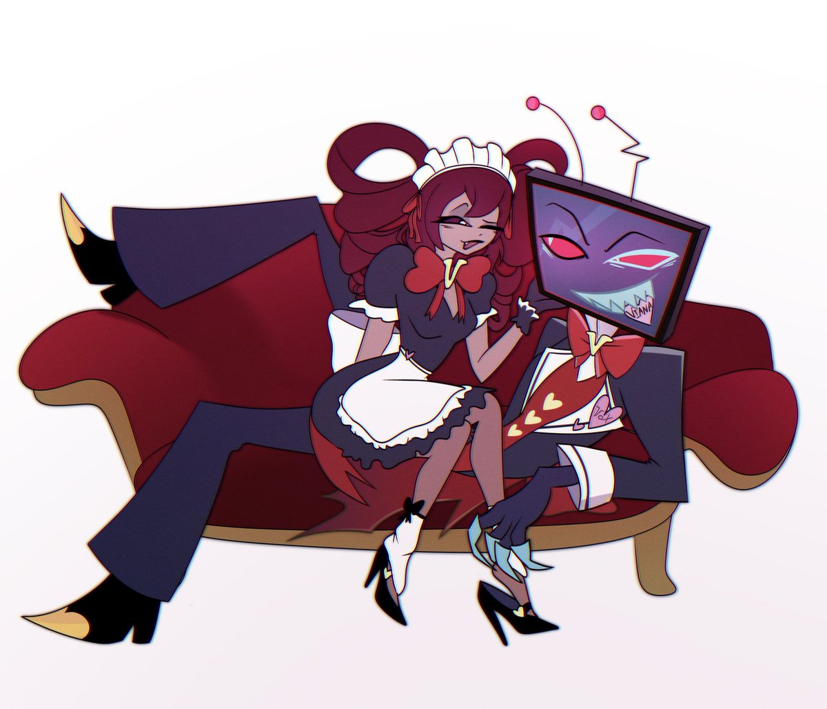 GHOSTYHAREM's tweet image. Small gift for @velvethypnosis 🩷💙 #midnightsignal #soulbondtwt