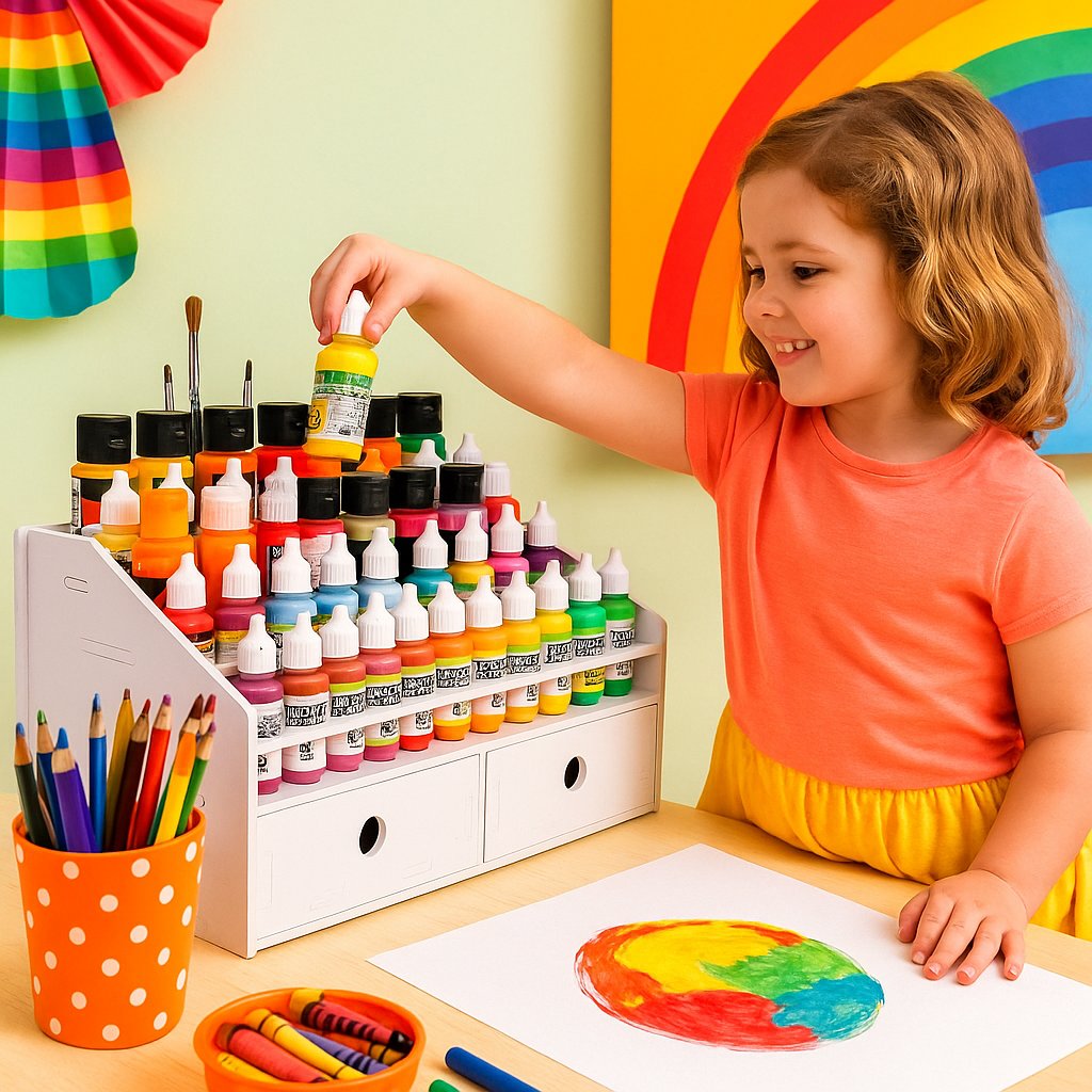 Sanfurney's tweet image. Little hands, big imagination organized for endless creativity #kidsart #drawing #CreativeVibes #paintingonpaper #ColoringBook