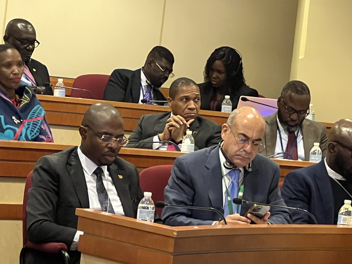 AfricanUnionUN's tweet photo. #UNGA8O: At today’s #CIDO’s event on “The UN 80 years later: Accelerating the Reform Agenda & Strengthening the Momentum Towards Justice and Reparations”. AUC Chairperson, H. E Mahmoud Ali Youssouf, the AU Chair of the Executive Council and Minister of Foreign Affairs of Angola 🇦🇴, H. E Tete Antonio, H. E Prof. Robert Dussey, Minister of Foreign Affairs of Togo 🇹🇬,Regional Integration and Togolese Abroad, and #AUC Deputy Chairperson, Selma Malika Haddadi, called on a United front for Africa’s voice to be heard on Reparatory Justice towards the Reform of the @UN, among others, in the presence of Amb. Amr Aljowaily, Director of CIDO.
#Agenda2063 #TheAfricaWeWant #Agenda2030