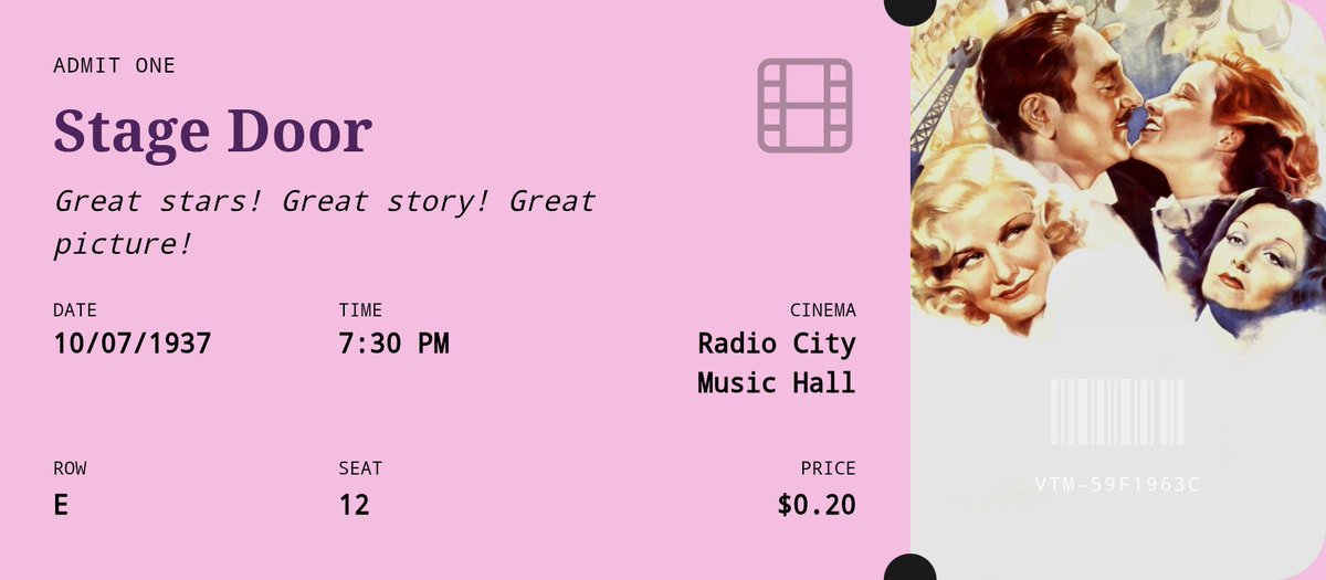 escapeswitch's tweet photo. my letterboxd top four as movie tickets ! https://t.co/SwEQKw6Q1z