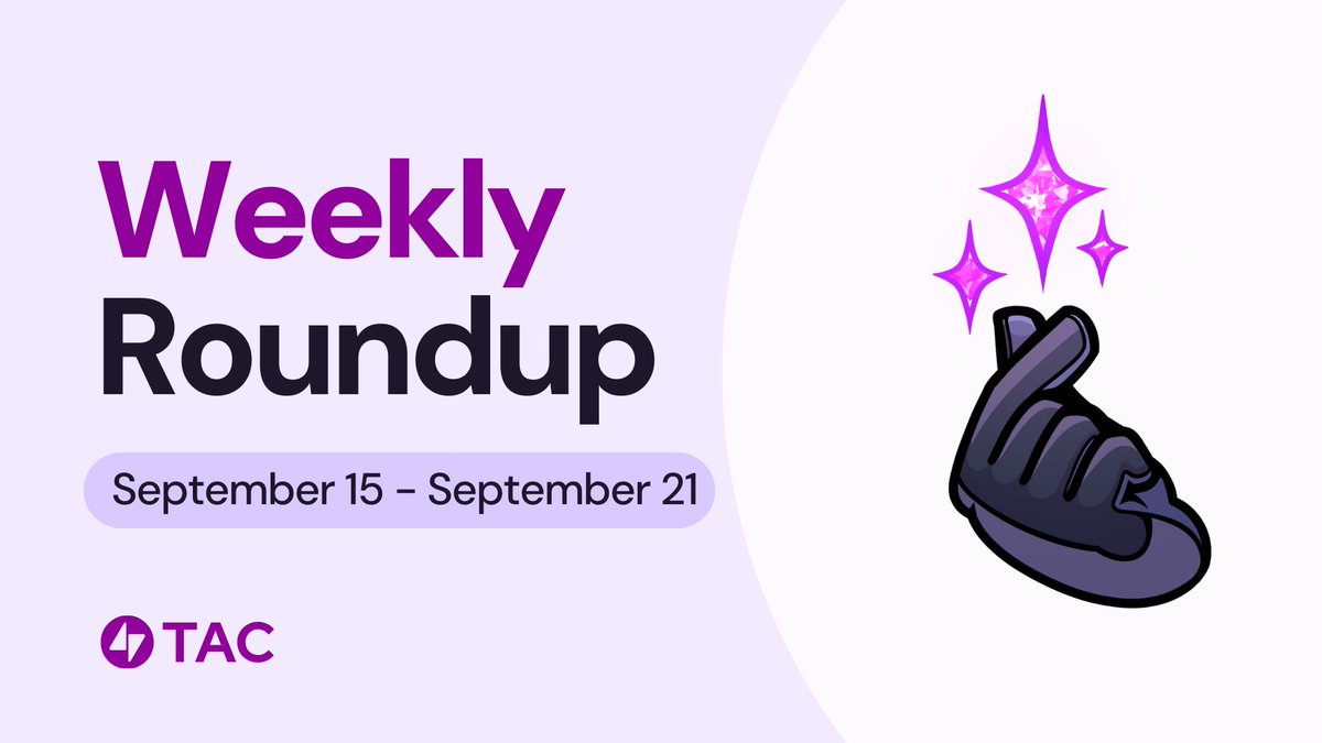 It's KBW week y'all. 🫰

TACMAN has launched a free-to-play game with over $20,000 in rewards.

More rewards. More partners. More yields.

Get all TAC updates in less than 30 seconds 👇