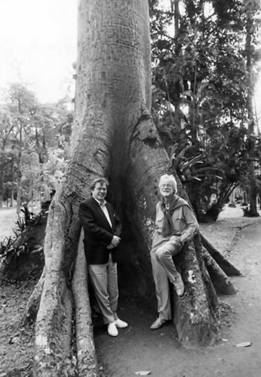 LuizSantosMusic's tweet image. Antonio Carlos Jobim &amp;amp; Gerry Mulligan en los  Jardín Botánico de Río de Janeiro, Brasil, septiembre de 1986. 
#bossanova #jazz #art