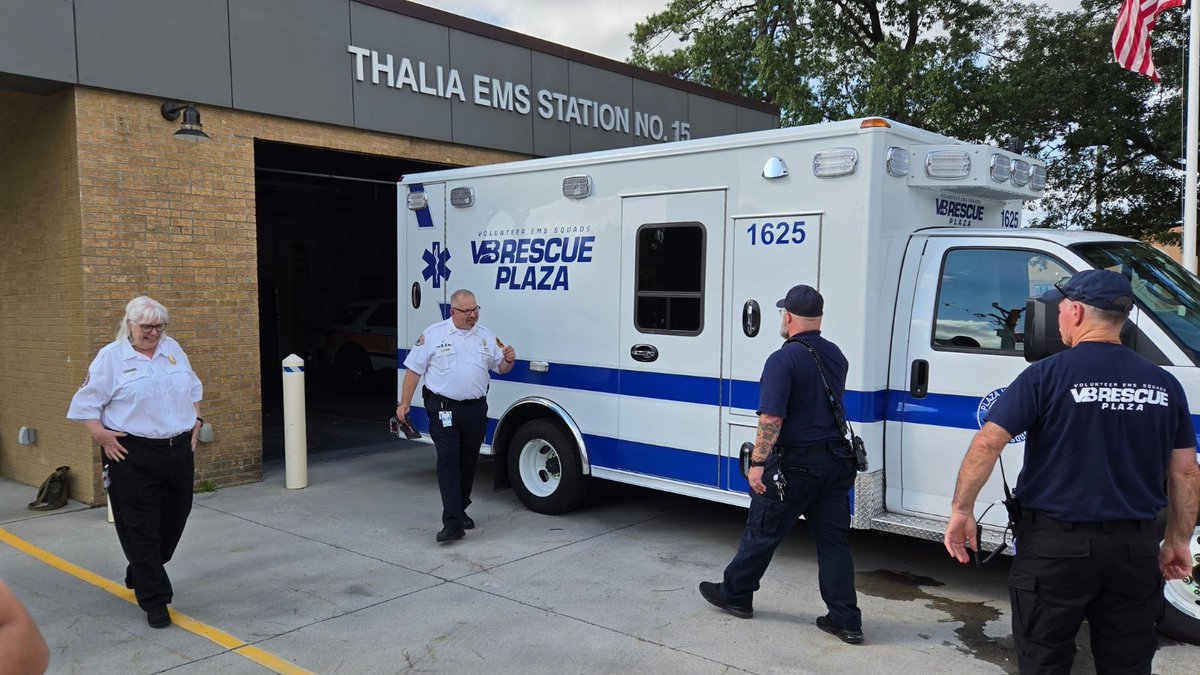 Welcome, Ambulance 1625!🚑 On Sunday, the newest ambulance went into service at EMS Station 15. ems.virginiabeach.gov