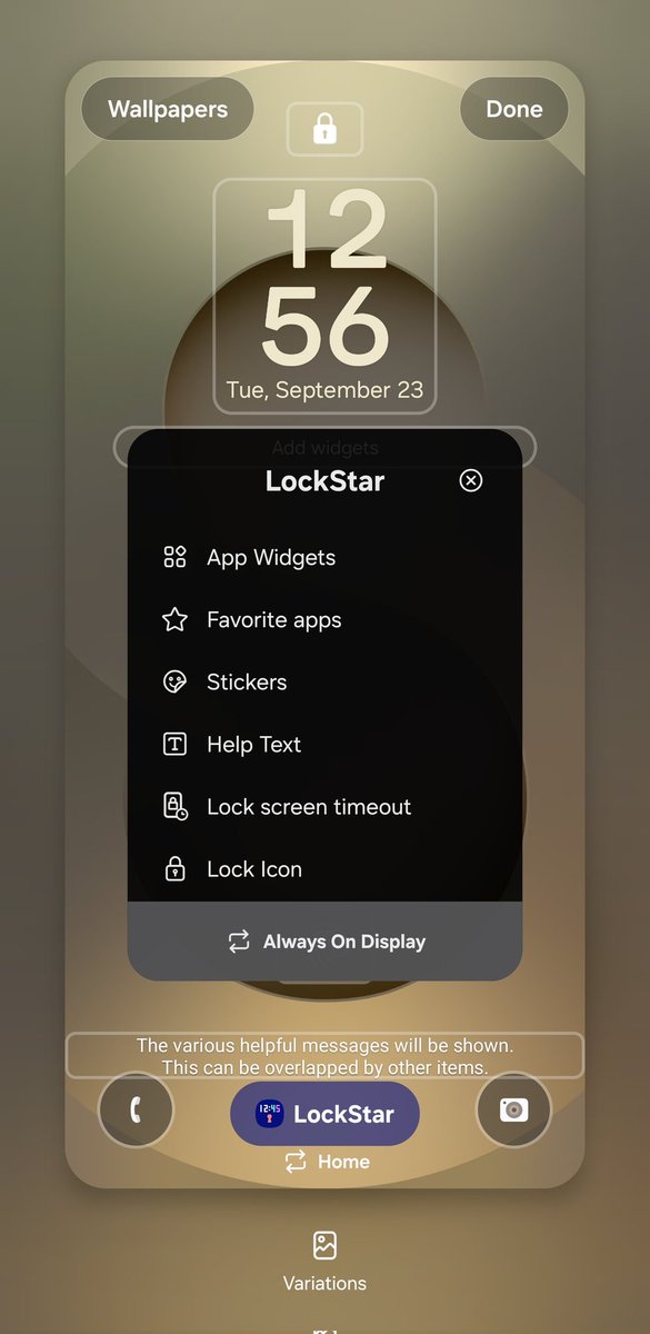 wr3cckl3ss1's tweet image. Interactive LockStar mode on One UI 8.5. Blur, resizable stickers, favorite apps and more.

#Samsung
#OneUI_8_5
#DoYouKnowWhoIAm
#Leaks
#S25Ultra