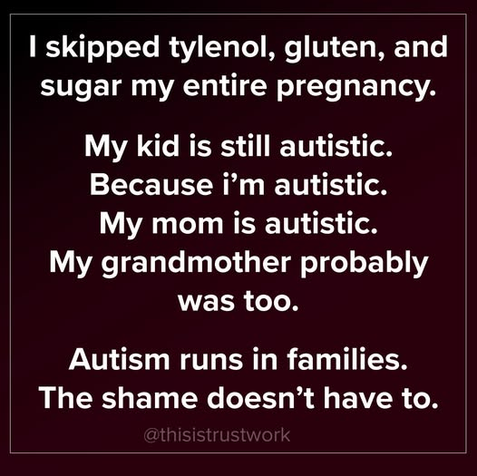 The more you know, Autism.