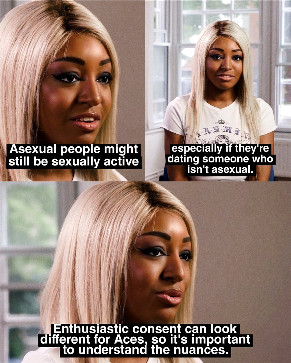 Consent matters for asexual people, too. I appreciated being able to provide an asexual perspective to the #ConsentConversations campaign by Thames Valley Police, an LGBTQIA+ inclusive campaign to educate people about consent that has helped to reduce assaults in my town. 💜