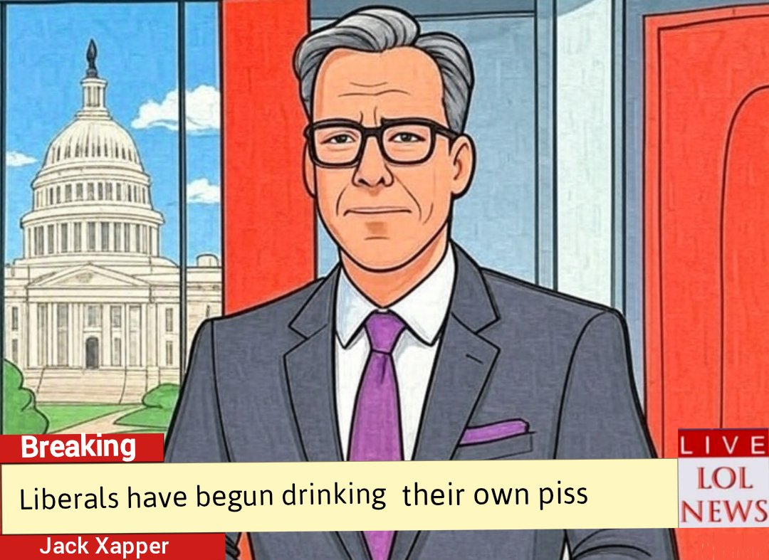 LOL_NewsCorp's tweet photo. Breaking news since the commercial break many who identify as "leftwing" have begun posting videos of them pissing in bottles and drinking it.

Possibly to defy the president's latest address to the American people.

@cnn @FoxNews @Faux_NewsCorp @CauseItsOnTV https://t.co/GM8Rv8gwKW