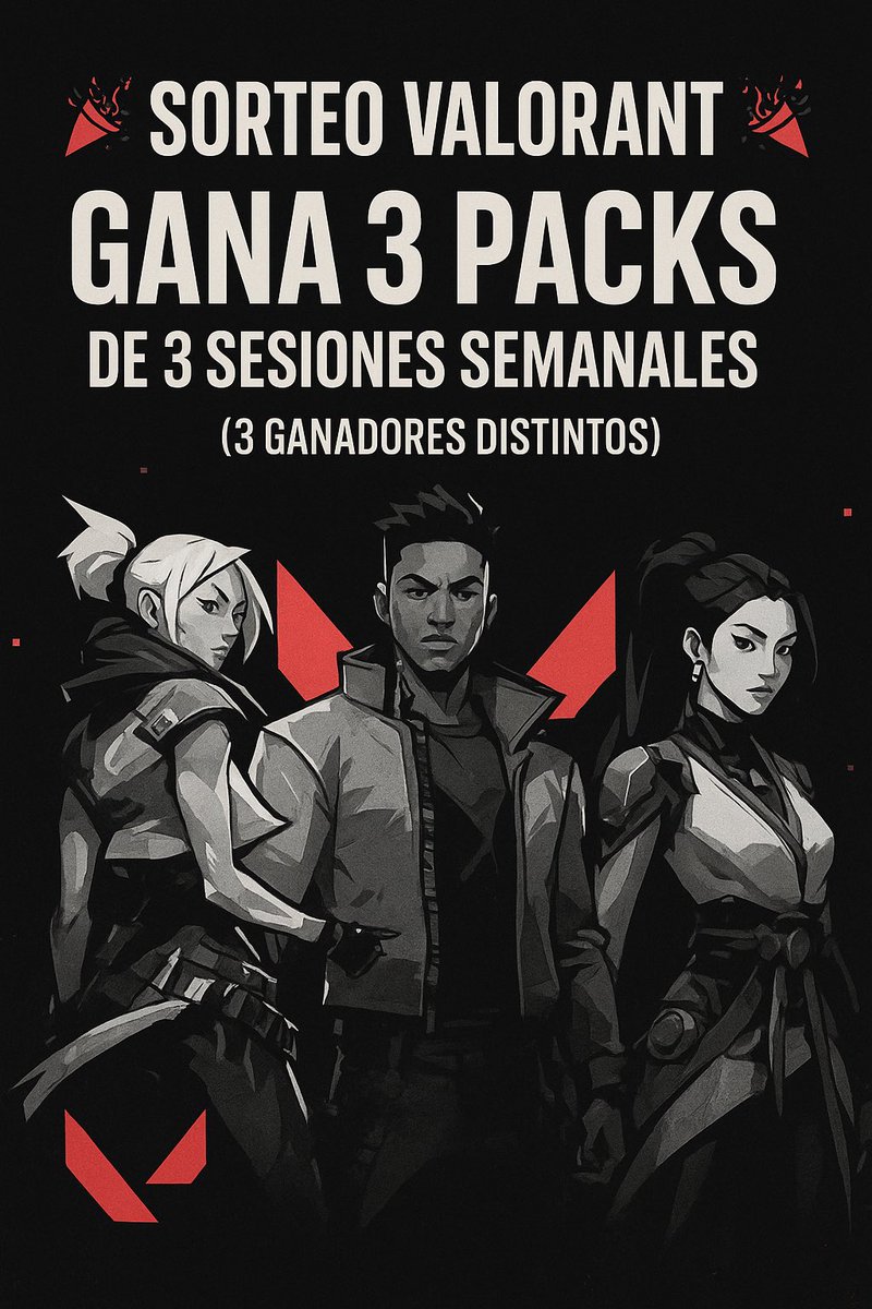 MyCoachValorant's tweet image. 🚨 ALERTA DE SORTEO 🚨

Desde MyCoach estamos regalando 🎁:

- x3 Packs Semanales (3 Sesiones) para 3 ganadores 😎

Para participar: 
- Sigue a @MyCoachValorant 
- ⁠RT 
- Comenta tu Discord para contactarte
- Menciona 1 amigo que deba mejorar 🙄

⏳ Ganadores el día 1/10 ⏳