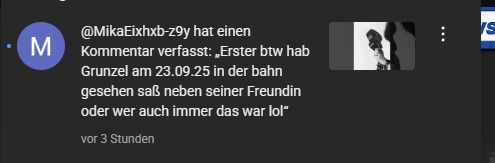 reminder dass ihr mich ansprechen dürft 👍

auch wenn meine freundin da ist (oder wer auch immer das war lol)