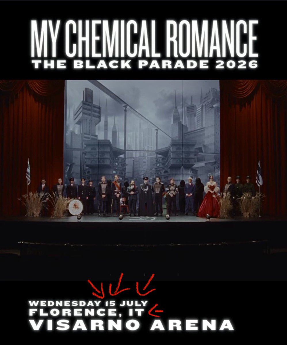 They did this for me confirmed. #mychemicalromance #mcr #TheBlackParade2026