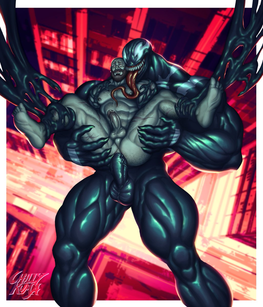 ChillyKuma's tweet photo. 'You Belong to Venom!' YCH commission for @radvillain 

#Venom #MarvelRivals #bara https://t.co/Vam2LmyaF6