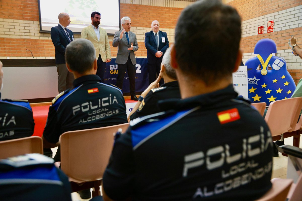 🚨✨ Hoy se ha celebrado en el Polideportivo José Caballero la gala de presentación de los Eurogames112, que hasta el 28 de septiembre llenarán Alcobendas de deporte, vocación y valores 💪🌍 #CiudadEuropeaDelDeporte2025