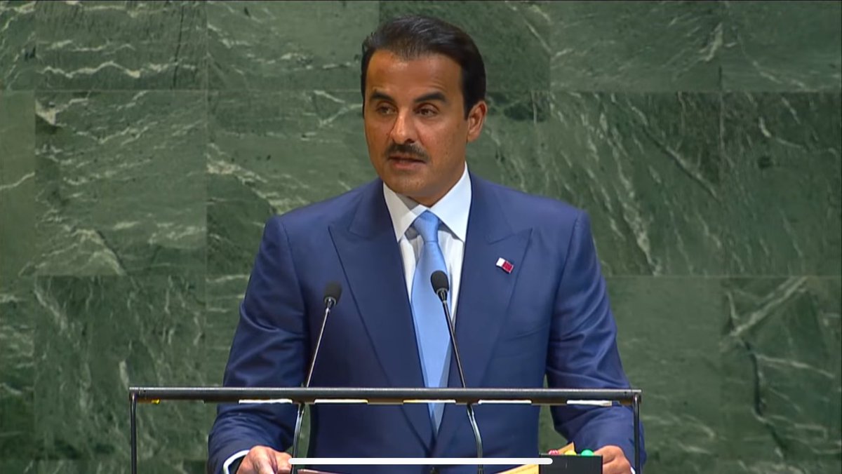 This is the emir of Qatar. He told Hamas to keep torturing and starving the Israeli hostages in underground tunnels in Gaza until Hamas gets a deal that allows Hamas to remain the dominant force in Gaza. Super nice guy.