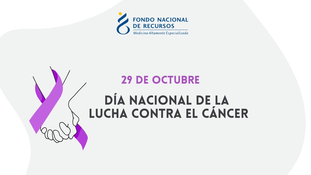 🟣Reforzamos la importancia de la prevención, detección y tratamiento oportuno. El FNR brinda cobertura a medicamentos de alto costo para múltiples tipos de cáncer.