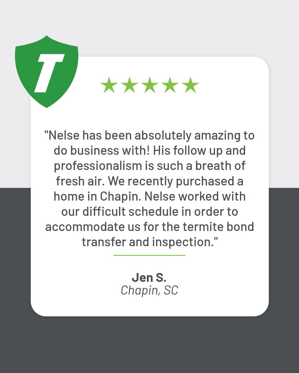 TrustTerminix's tweet image. This is why we do what we do. 💪 #trustterminix #chapinsc #pestcontrol